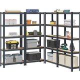 vidaXL Regal s policami 5-nadstropni 4 kosa antracit jeklo in inž. les | Shoptok.si