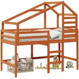 Krevet na kat Vosak Smeđa 90 x 190 cm Masivna borovina | shoptok.hr