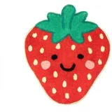 Crveni pamučan dječji tepih 60x52 cm Strawberry –