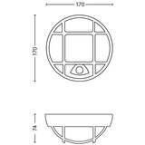 Philips 17319/30/16 - LED spoljašnja svetiljka sa senzorom EAGLE 1xLED/3W/230V IP44 | Eponuda.com