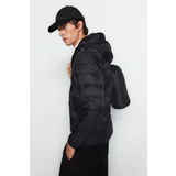 Trendyol Black Men's Regular Fit, Water/Wind Resistant Lightweight Down Jacket with Portable Bag