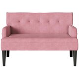  Chesterfield klupa Ružičasta 112 x 65,5 x 75 cm Baršun | shoptok.hr