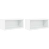  Stalak za CD-ove 2 kom. Bijela 40 x 17 x 17 cm | shoptok.hr
