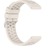 INF Silikonski zamenljivi pašček za uro, združljiv s Huami Amazfit Active3 Premium 20mm, perforiran Bež, (5000264226) | Shoptok.si