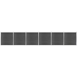 vidaXL Komplet ograjnih panelov WPC 1045x186 cm črn Cene