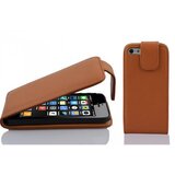 Cadorabo Ohišje, združljivo z Apple iPhone 5C v sedlo rjave barve - Zaščitni ovitek v obliki flipa iz teksturiranega umetnega usnja, (20563731) | Shoptok.si