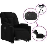  Naslonjač na podizanje od tkanine crni | shoptok.hr