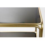 White Label Črn/v zlati barvi kovinski regal 80x89x35 cm Liah – | Shoptok.si