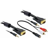 Delock kabel 1:1 SVGA 15 m-m 5m+AVDIO 3,5mm Stereo 84454, (21028069) Cene