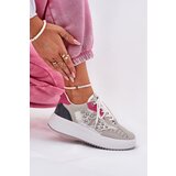 Boto Ladies Sports Shoes With Mesh And Studs Gray Ogalda | shoptok.hr