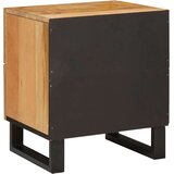  Noćni ormar 2 pcs Prirodna 40 x 33 x 46 cm Čvrsto drvo manga | shoptok.hr