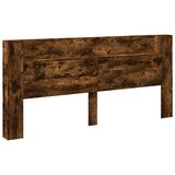 Ormarić za uzglavlje LED boja dimljenog hrasta 220x16,5x103,5cm | shoptok.hr