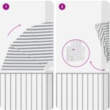 vidaXL Zaslon za zasebnost na balkonu Antracitno siva in bela | Shoptok.si