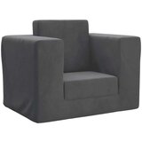 Otroški kavč antracit mehak pliš, (20698321) | Shoptok.si