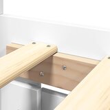  Okvir za krevet s uzglavljem bijeli 150x200cm konstruirano drvo | shoptok.hr