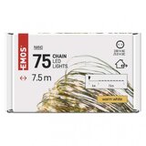 Emos LED božična nano veriga zelena, 7,5 m, zunanja in notranja, topla bela, časovnik D3AW04 | Shoptok.si