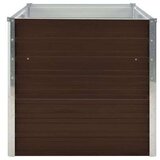  Povišena vrtna gredica smeđa 160 x 80 x 77 cm pocinčani čelik | shoptok.hr