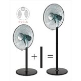 BE COOL Stojalo in namizni ventilator 40cm črn | Shoptok.si