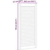  Ormarna vrata s vratima 4 pcs Prirodna 49,5 x 2,1 x 110 cm | shoptok.hr