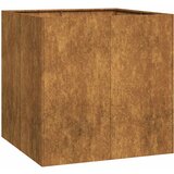 Maison Chic Cvetlični Lonec - Cvetlično korito Rusty 80x80x80 cm Vremensko odporno jeklo, (21789249) Cene