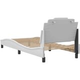  Okvir za krevet s uzglavljem bijeli 80 x 200 cm od umjetne kože | shoptok.hr