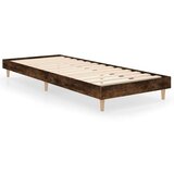  Posteljni okvir dimljeni hrast 75x190 cm inženirski les | Shoptok.si