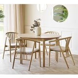 House Nordic Okrogla raztegljiva jedilna miza z dodatno ploščo v hrastovem dekorju ø 120 cm Bundaberg – | Shoptok.si