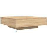  Stolić za kavu s LED svjetlima boja hrasta sonome 100x100x31 cm | Eponuda.ba