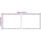 Balkonski zaslon za privatnost antracit 400 x 120 cm PVC | shoptok.hr