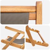  Ležaljka Sivosmeđa Čvrsto teak drvo | Eponuda.com