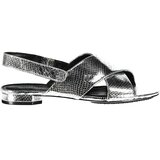 Calvin Klein SILVER WOMAN SANDAL SHOES | shoptok.hr