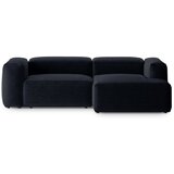 Cosmopolitan Design Temno modra kotna sedežna garnitura (desni kot/z ležalnikom) Bergano – | Shoptok.si