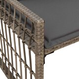  Zunanja klop Enobarvno Siva in temno siva 116 x 55 x 82 cm, (5000272822) | Shoptok.si