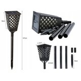  LED solarna lampa sa senzorom LED/0,6W/5,5V IP65 2000 mAh 107 cm crna | Eponuda.com
