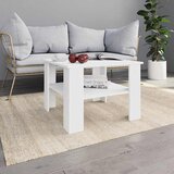  Stolić za kavu bijeli 60 x 60 x 42 cm od konstruiranog drva | shoptok.hr