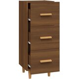  Komoda boja smeđeg hrasta 34,5 x 34 x 90 cm konstruirano drvo | shoptok.hr