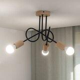  plafonski luster oxford 3xE27/15W/230V borovina/crna | Eponuda.com