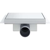  2 u 1 tušni odvod Srebrno 20 x 20 cm Nehrđajući čelik 304 | shoptok.hr