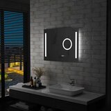  Kupaonsko LED zidno ogledalo sa senzorom na dodir 80 x 60 cm | shoptok.hr