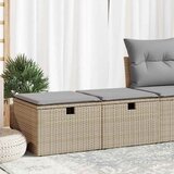 vidaXL 2-dijelni set vrtnih sofa s jastucima bež od poliratana bagrem Cijene