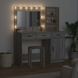  Toaletni stol 2 kom. Siva 78,5 x 41 x 135 cm Konstruirano drvo | shoptok.hr