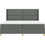 Box Spring Krevet s Madracem &amp LED Tamno Siva 200x200 cm Tkanina | shoptok.hr