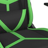  Masažni gaming stol z oporo za noge črno in zeleno umetno usnje, (21152209) | Shoptok.si