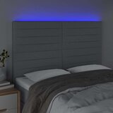  Posteljno vzglavje svetlo sivo 144x5x118/128 cm blago, (20792753) | Shoptok.si