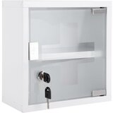 PT LIVING Bijeli metalni zidni kupaonski ormarić 12x25 cm – Cijene