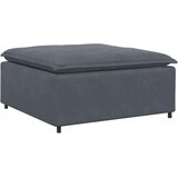  Modularna sofa s podnožjem i jastucima, baršunasta tamno siva | shoptok.hr
