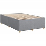  Krevet s oprugama i madrac svjetlosivi 120 x 200cm od tkanine | shoptok.hr
