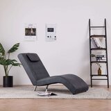 LEŽAJ Počivalnik z blazino sivo umetno semiš usnje | Shoptok.si