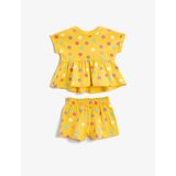 Koton Baby Set - Yellow - Regular fit cene