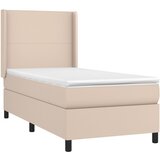  s oprugama i madrac cappuccino 100x200cm od umjetne kože | shoptok.hr